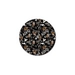 Background Pattern Graphic Beautiful Wallpaper Golf Ball Marker (4 pack) Front