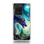 Ai Generated Dragon Fractal Art Texture Samsung Galaxy S20 Ultra 6.9 Inch TPU UV Case Front