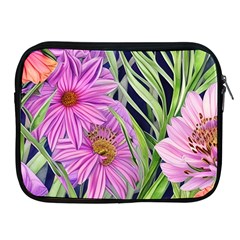 Cheerful Watercolors – Flowers Botanical Apple Ipad 2/3/4 Zipper Cases by GardenOfOphir