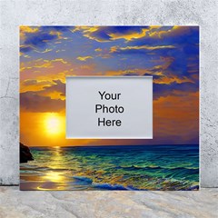 Nature Sunset White Wall Photo Frame 5  X 7 