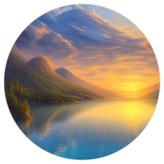 Benevolent Sunset Round Trivet