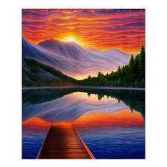 Flaming Sunset Shower Curtain 60  X 72  (medium)  by GardenOfOphir