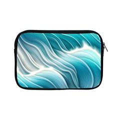 Pastel Blue Ocean Waves Iii Apple Ipad Mini Zipper Cases by GardenOfOphir