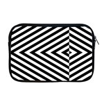 Abstract Lines Pattern Art Design Background Apple MacBook Pro 17  Zipper Case Front