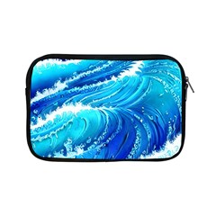 Simple Blue Ocean Wave Apple Ipad Mini Zipper Cases by GardenOfOphir