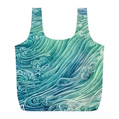 Wave Of The Ocean Full Print Recycle Bag (l)