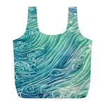Wave Of The Ocean Full Print Recycle Bag (L) Back