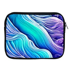 Ocean Waves In Pastel Tones Apple Ipad 2/3/4 Zipper Cases by GardenOfOphir