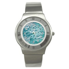 Nature Ocean Waves Stainless Steel Watch