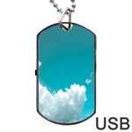 Clouds hd wallpaper Dog Tag USB Flash (Two Sides) Front