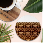 Flat,750x,075,f-pad,750x1000,f8f8f8 Marble Wood Coaster (Round) Front
