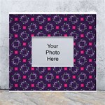 Geometric Pattern Retro Style Background White Wall Photo Frame 5  x 7  Front