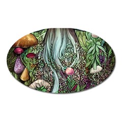 Craft Mushroom Oval Magnet by GardenOfOphir