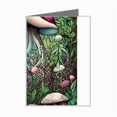 Craft Mushroom Mini Greeting Card by GardenOfOphir