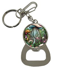 Craft Mushroom Bottle Opener Key Chain by GardenOfOphir