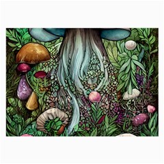 Craft Mushroom Large Glasses Cloth (2 Sides) by GardenOfOphir