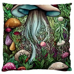Craft Mushroom Large Cushion Case (two Sides) by GardenOfOphir