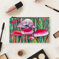 Forest Mushrooms Cosmetic Bag (medium)
