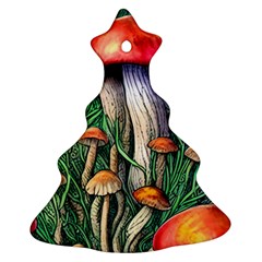 Forest Fairycore Mushroom Foraging Craft Ornament (christmas Tree)  by GardenOfOphir