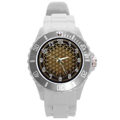 Horizon Sempiternal Bring Abstract Pattern Round Plastic Sport Watch (l)