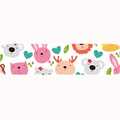 Cute Animals Cartoon Seamless Background Large Bar Mat