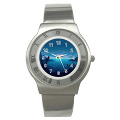 Ai Generated Ocean Sea Water Anime Nautical 2 Stainless Steel Watch