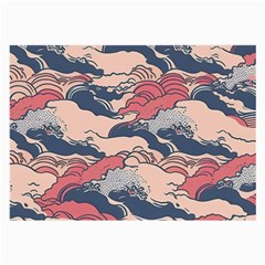 Waves Ocean Sea Water Pattern Rough Seas Large Glasses Cloth
