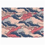 Waves Ocean Sea Water Pattern Rough Seas Large Glasses Cloth Front