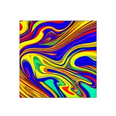 Contemporary Art Fluid Background Satin Bandana Scarf 22  X 22 