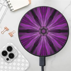 Pattern Purple Symmetry Dark Wireless Fast Charger(black)