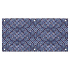 Blue Diamonds Banner And Sign 6  X 3  by Sparkle