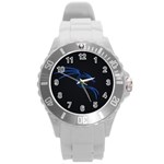 Kali-linux-kali-linux-nethunter-linux-unix-lenovo-hd-wallpaper-preview Round Plastic Sport Watch (L) Front
