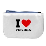 I love virginia Large Coin Purse Front