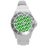 Pattern 327 Round Plastic Sport Watch (L) Front