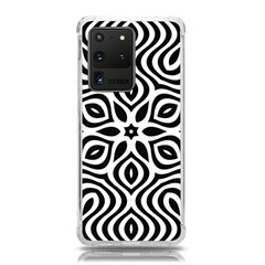 Pattern Wave Symmetry Monochrome Abstract Samsung Galaxy S20 Ultra 6 9 Inch Tpu Uv Case