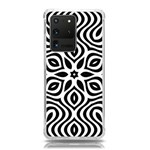 Pattern Wave Symmetry Monochrome Abstract Samsung Galaxy S20 Ultra 6.9 Inch TPU UV Case Front