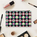 Chic Floral Pattern Cosmetic Bag (Medium) Back