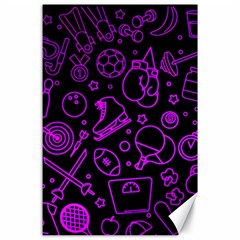Telegram Pattern Art Patterns Canvas 24  X 36 