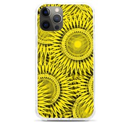 Abstract Sun Pattern Yellow Background Iphone 12 Pro Max Tpu Uv Print Case
