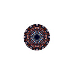 Abstract Kaleidoscope Digital 1  Mini Buttons