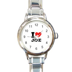 I Love Joe Round Italian Charm Watch by ilovewhateva