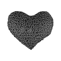 Abstract-0025 Standard 16  Premium Flano Heart Shape Cushions