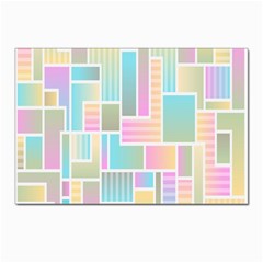 Color-blocks Postcards 5  X 7  (pkg Of 10)