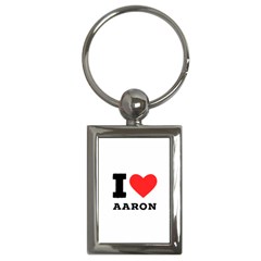 I Love Aaron Key Chain (rectangle) by ilovewhateva