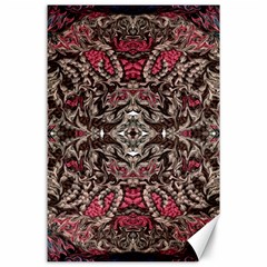 Pink Brown Liquify Repeats Iii Canvas 24  X 36 