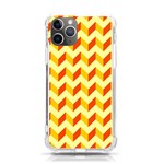 Modern Retro Chevron Patchwork Pattern iPhone 11 Pro 5.8 Inch TPU UV Print Case Front