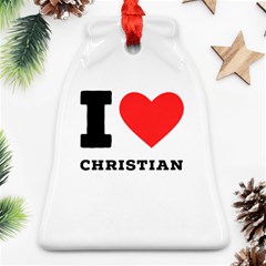 I Love Christian Ornament (bell)