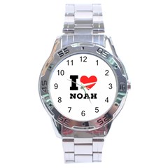 I Love Noah Stainless Steel Analogue Watch by ilovewhateva