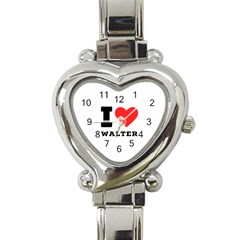 I Love Walter Heart Italian Charm Watch by ilovewhateva