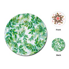 Leaves-37 Playing Cards Single Design (round)